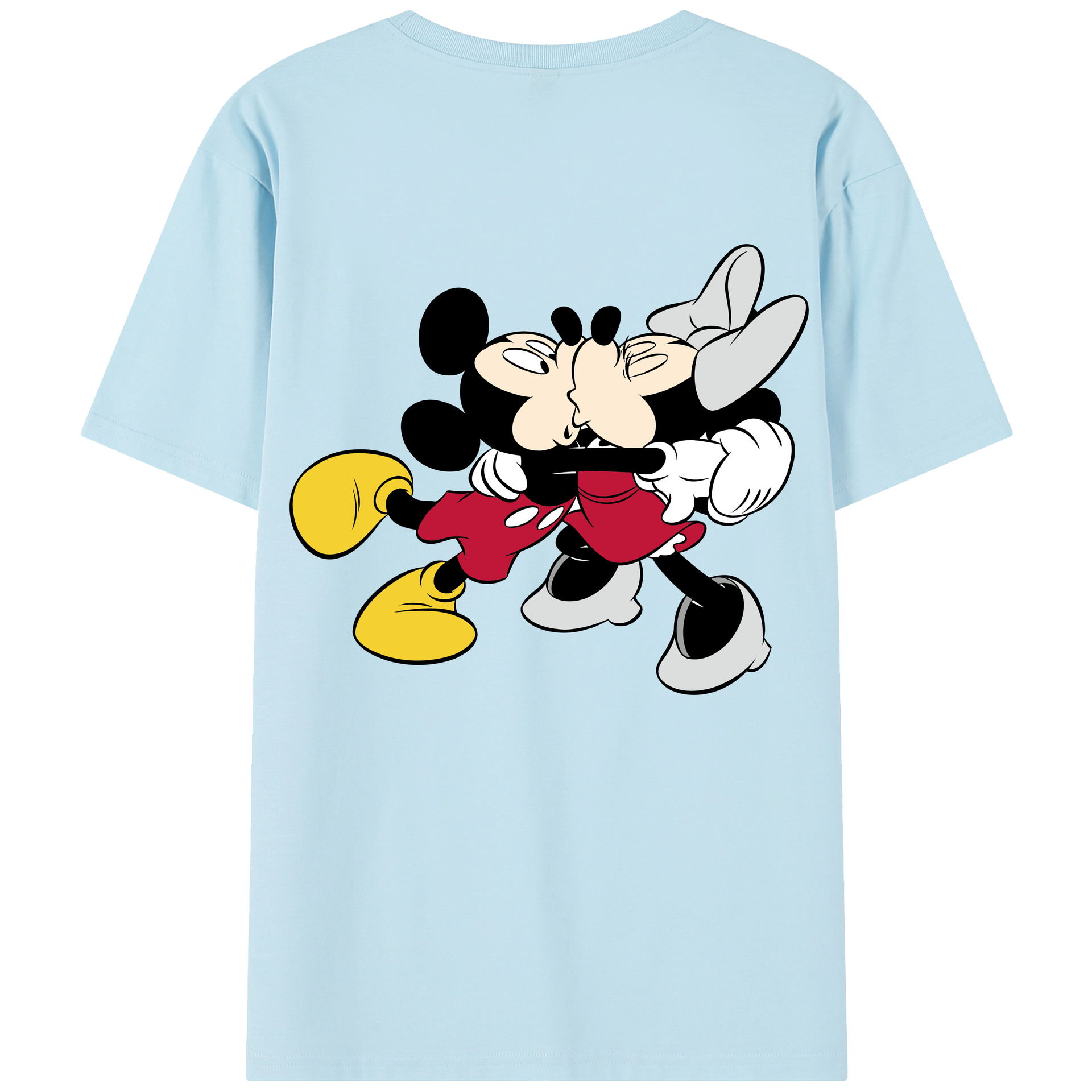 （画像用） ミッキーマウス Mickey Mouse 綿100％半袖Tシャツ（背面プリント）